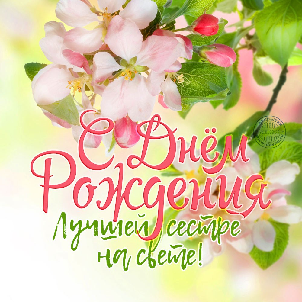 С днём рождения сестрёнка