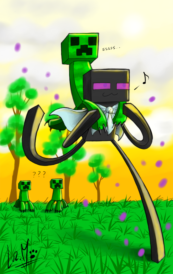 Minecraft КРИПЕР девушка