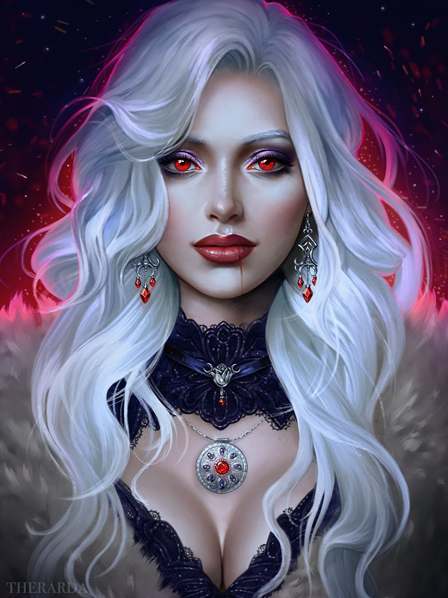 Кармилла красно черное платье кастельвания
