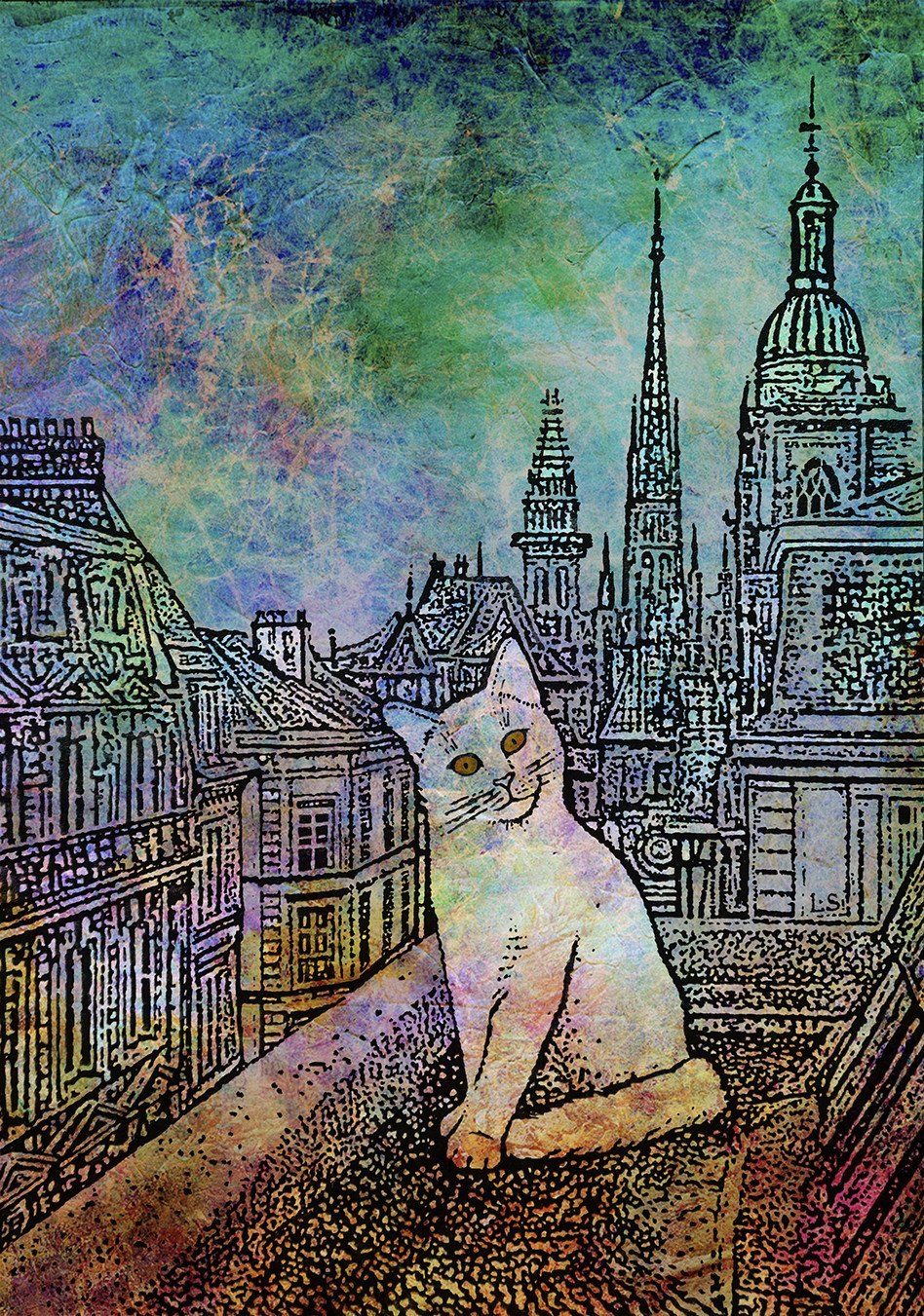Кошечка на крыше