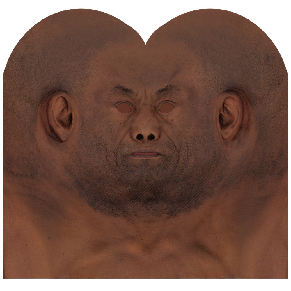 Woman head Premade texture