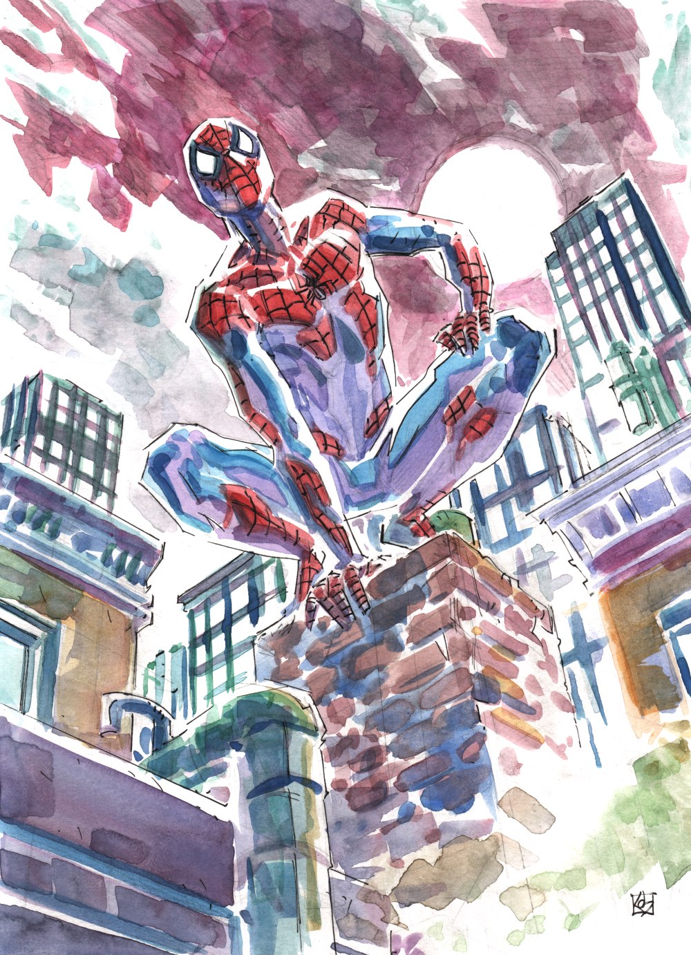 Рисунок Гвен паука 2099