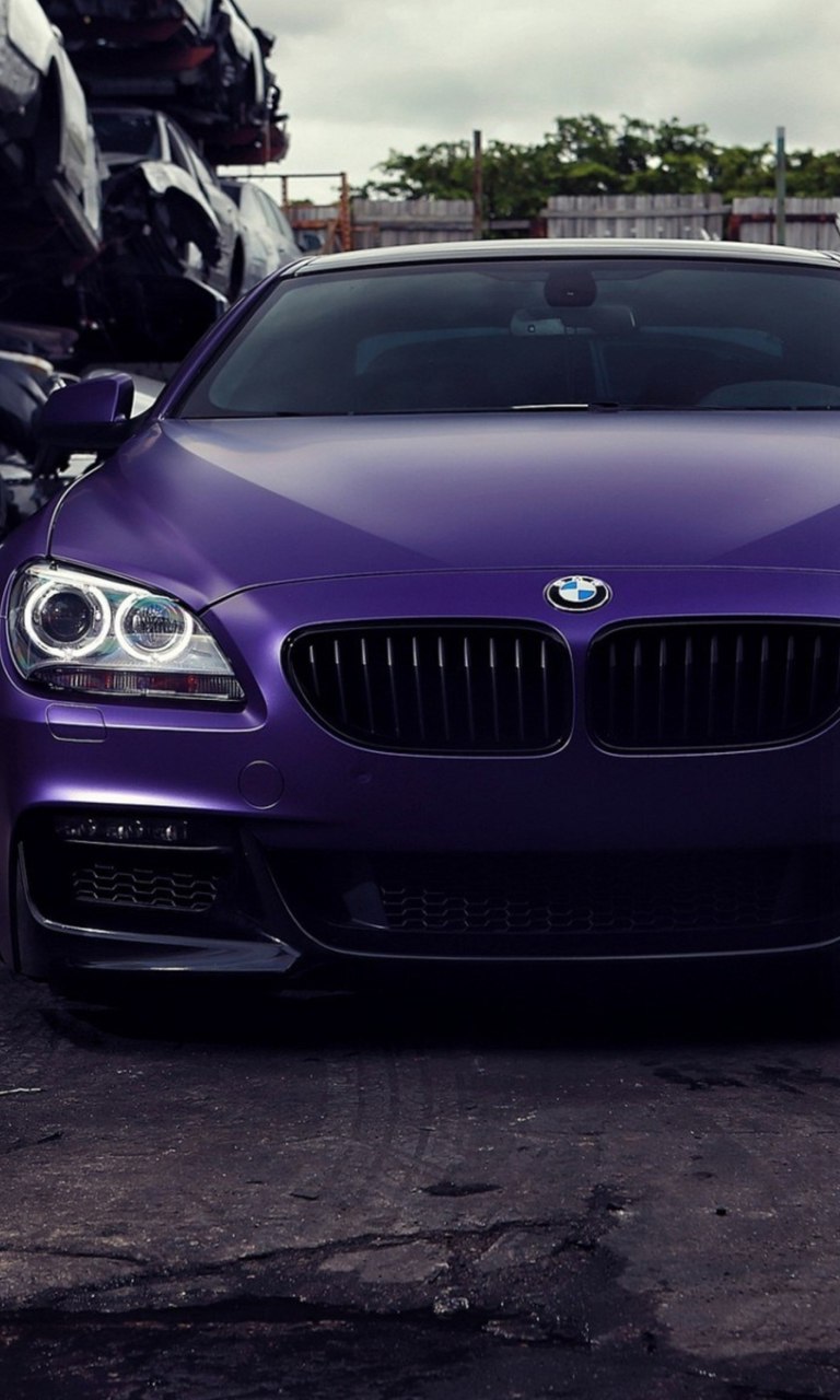 BMW фиолетовая матовая m6