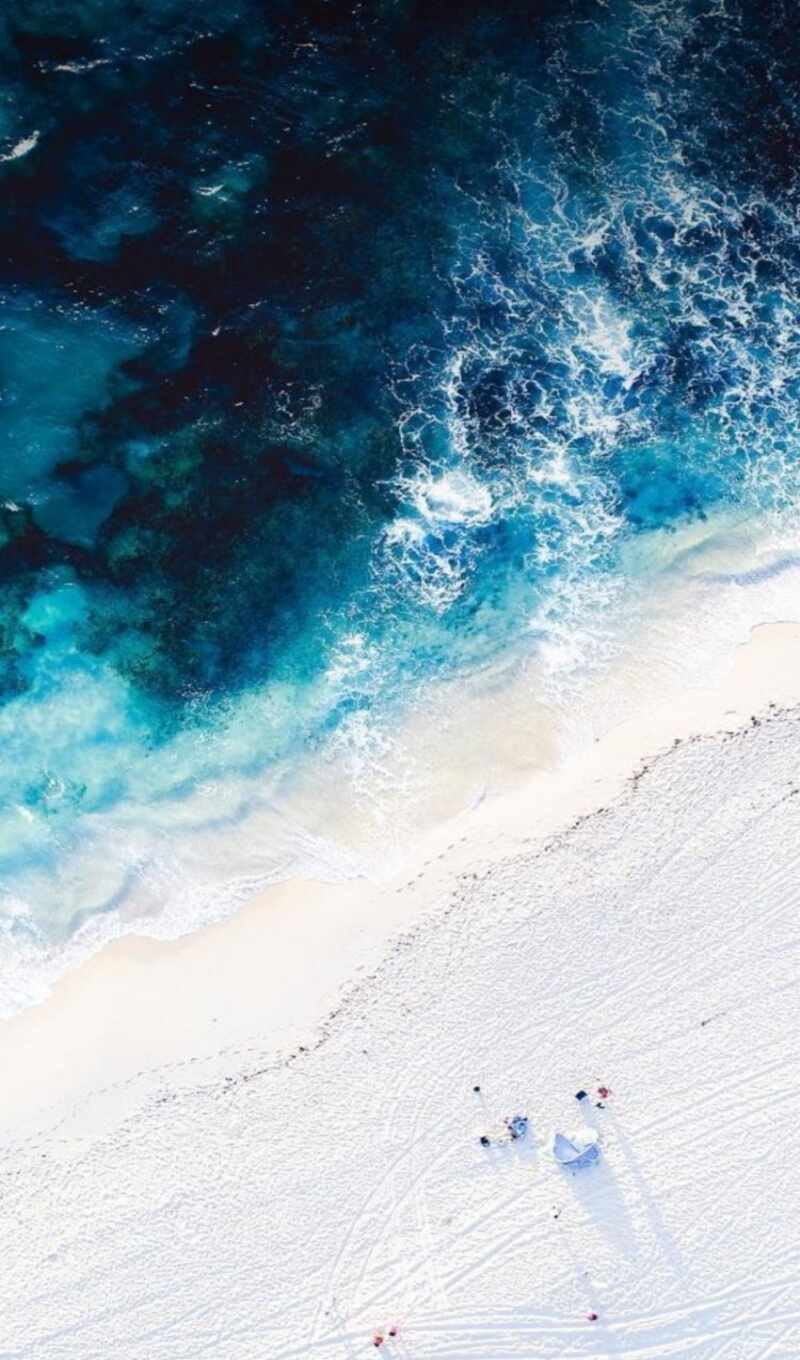 Вид на море с пляжа