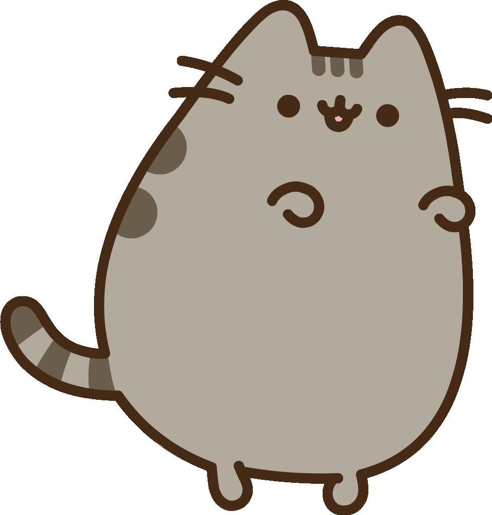 Котик Пушин с пончиком