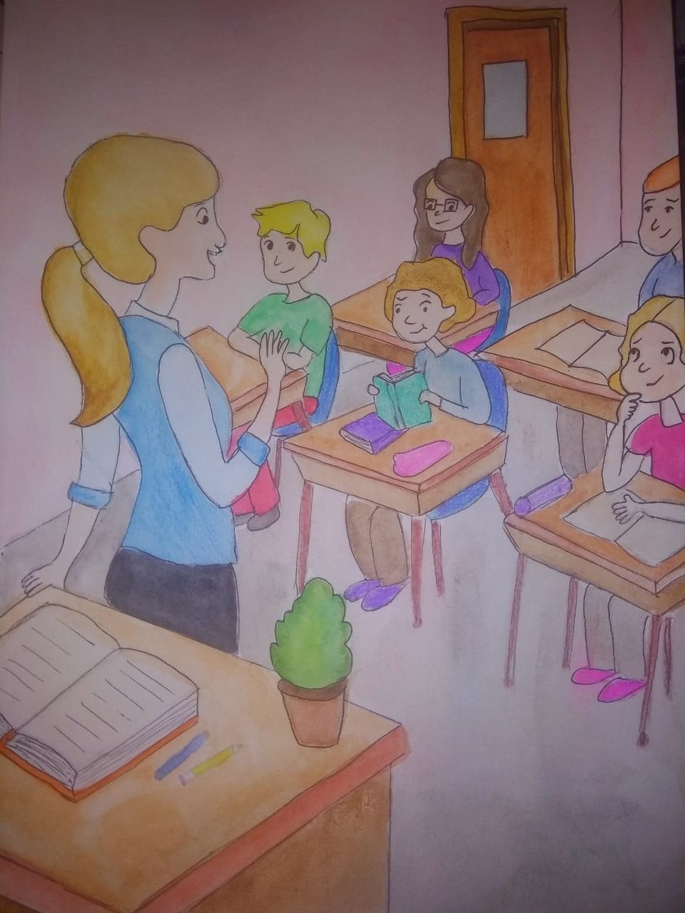 Столовая в школе мультяшная