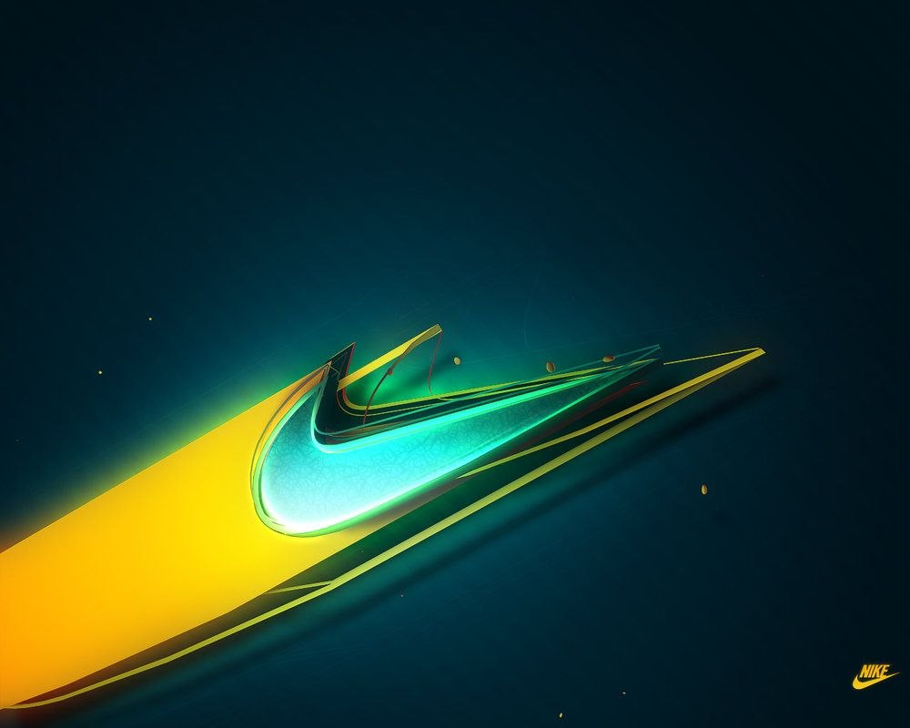 Nike логотип черный
