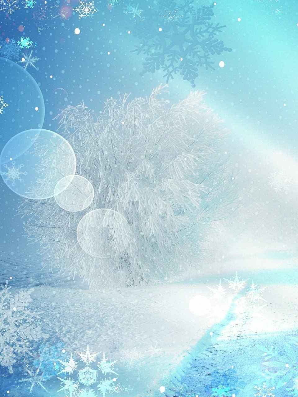 Зимний фон прозрачный