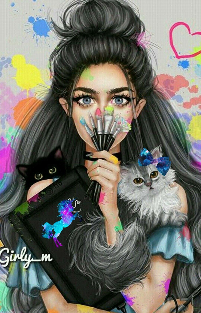 Классные рисунки девушек