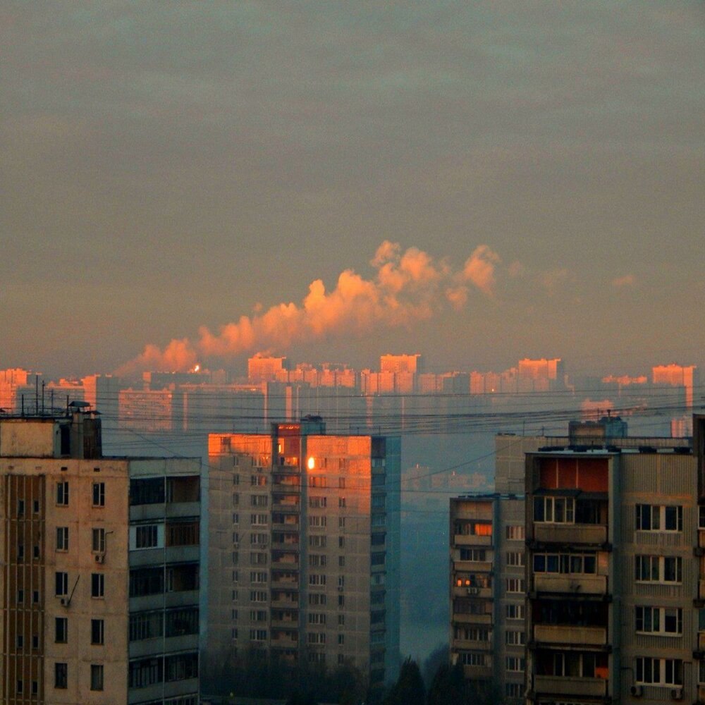 Многоэтажки рассвет