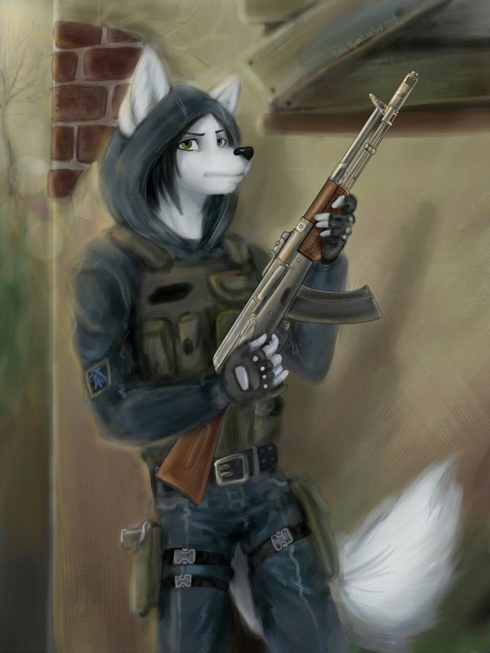 Лиса с автоматом