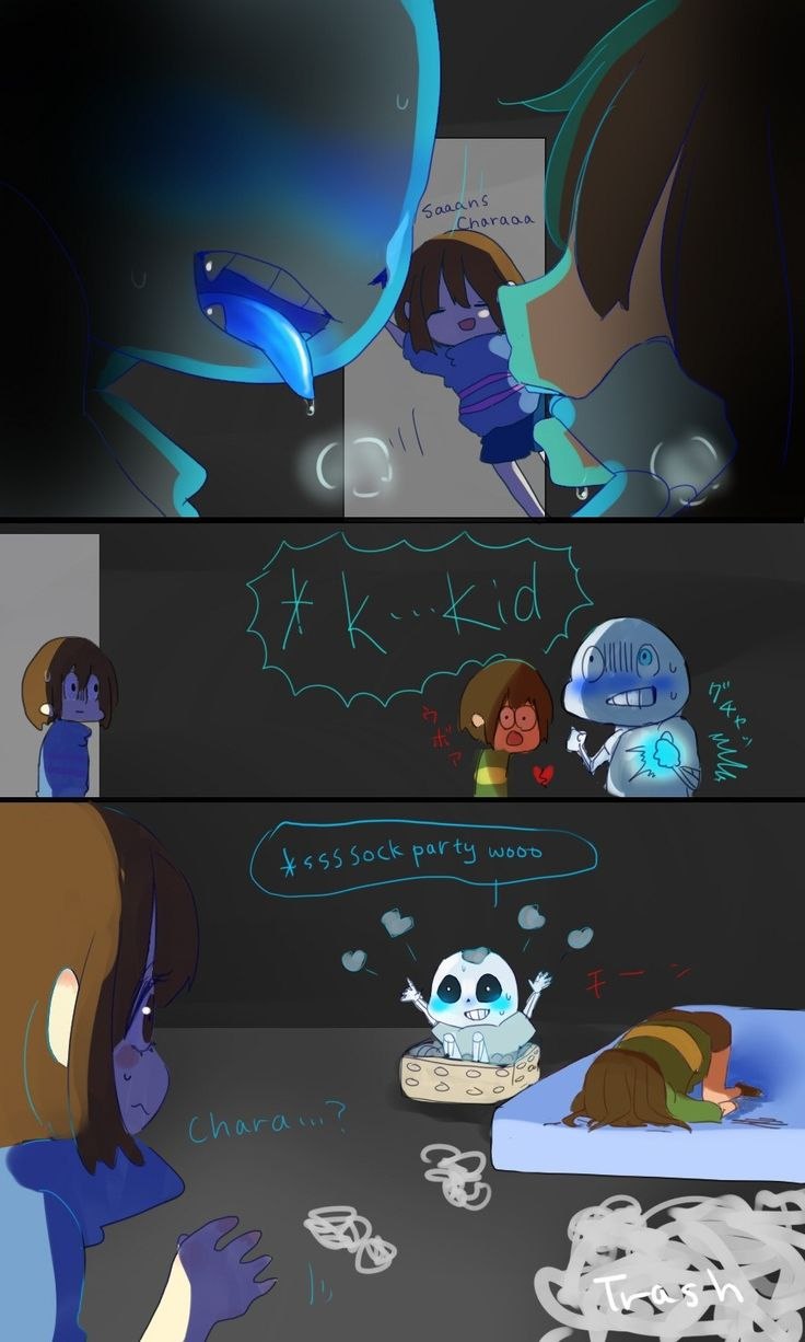 Undertale Chara и Санс