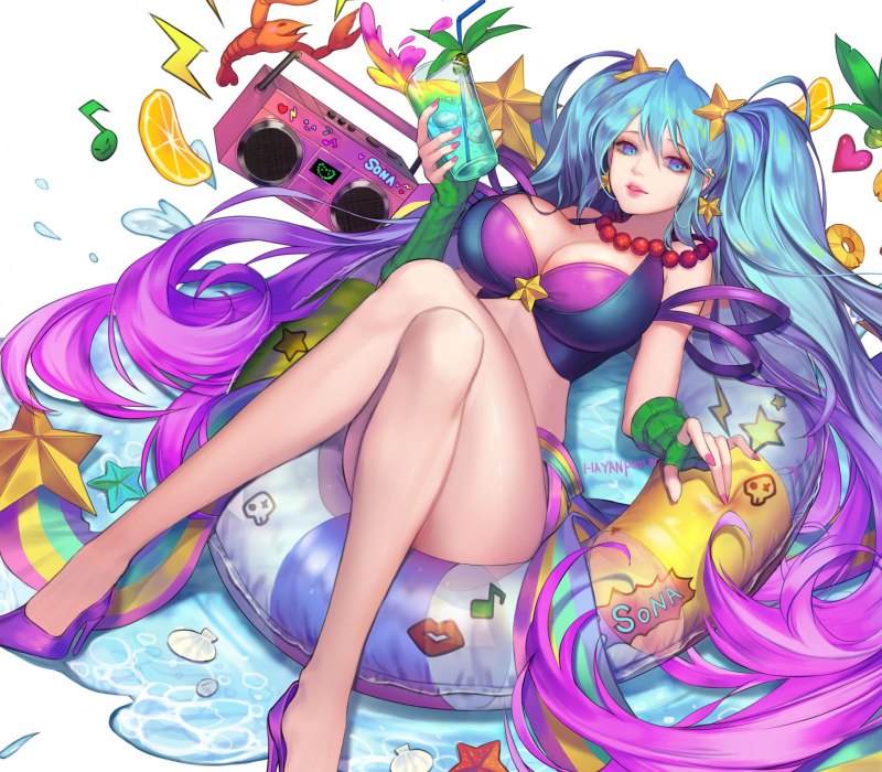 League of Legends аркадная Сона