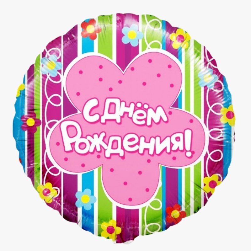 С днем рождения круглая картинка