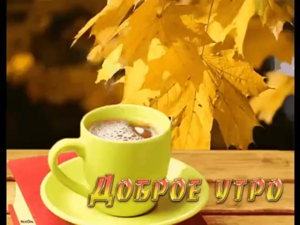 Доброе осеннее утро понедельника
