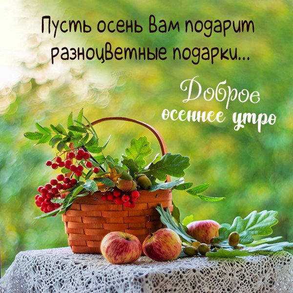 Доброе утро осень