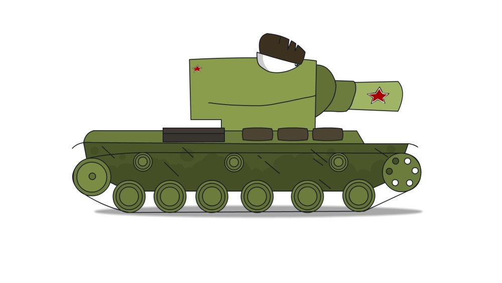 Кв 2 танк из мультика