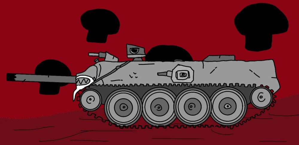 Танк МС-1 сбоку