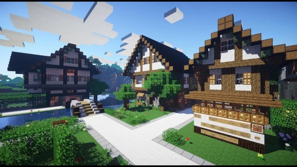 Minecraft деревня 1.14 Тайга