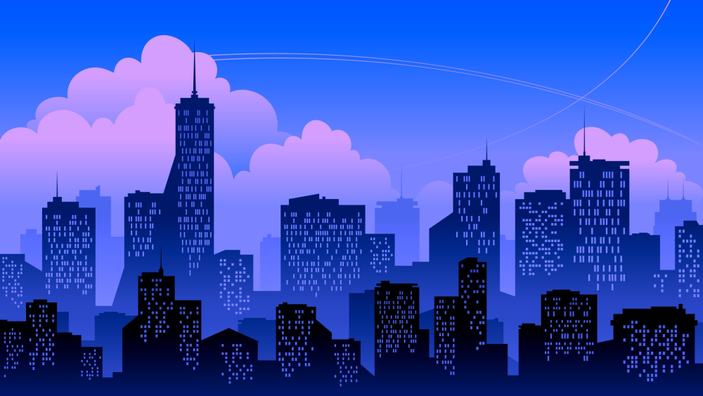 Очертания города