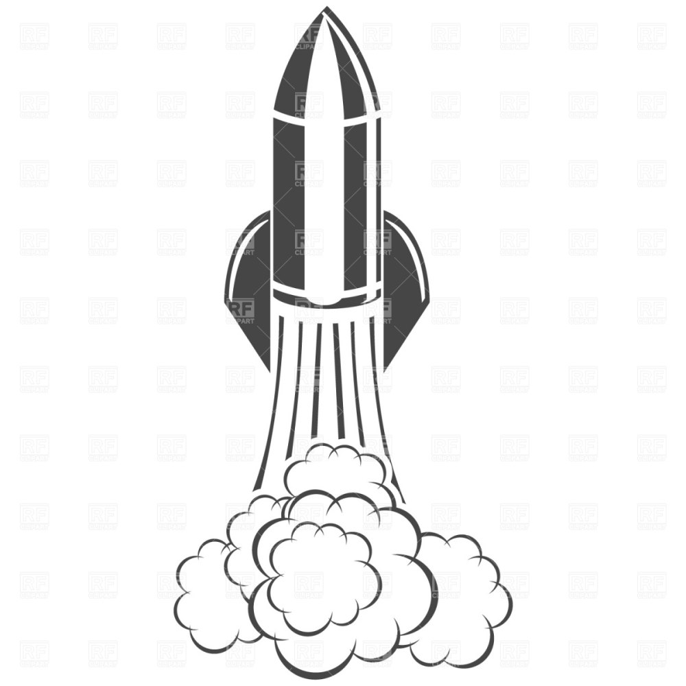Space Rocket Flame cartoon PNG