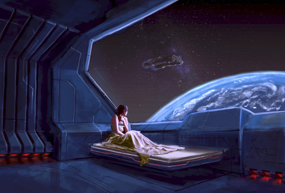 Sci Fi кабина космического корабля