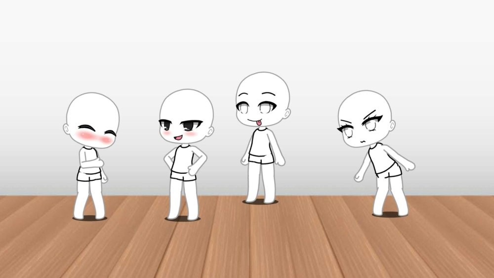 Позы для рисования Gacha Life