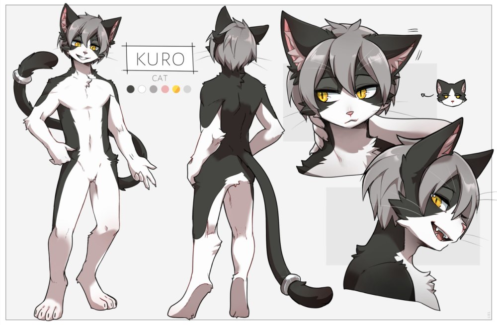Фурри кошка арт