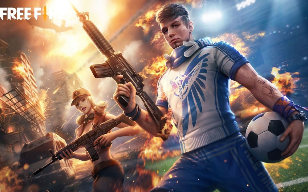 Free Fire logo White