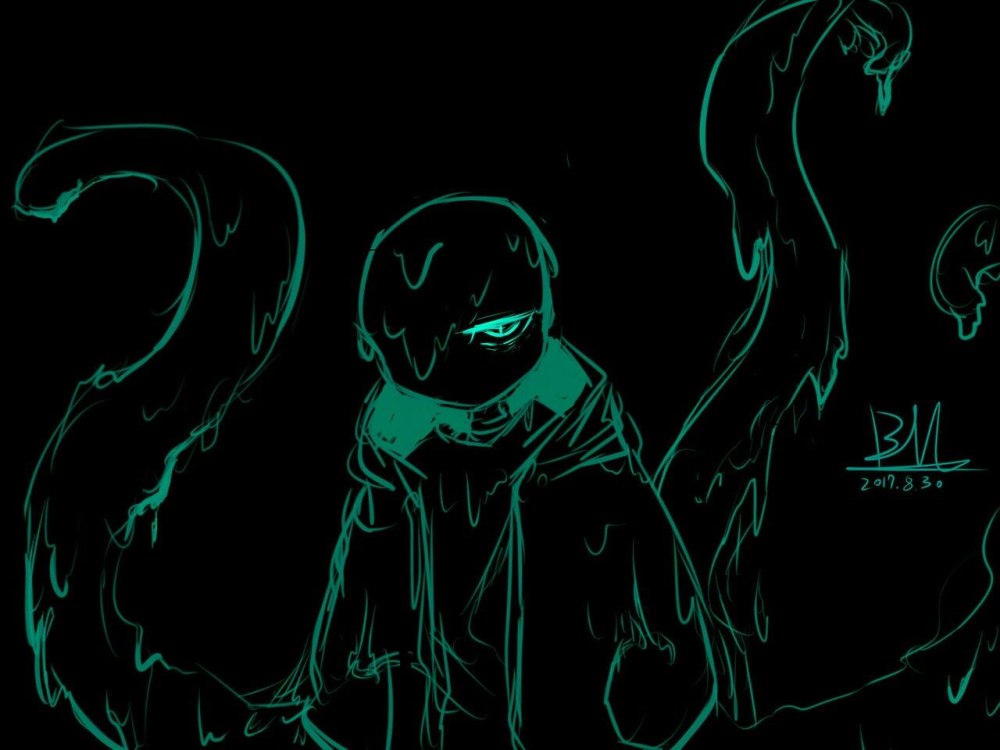 Dreamtale Nightmare Sans арт