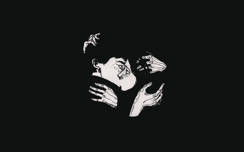 Рисунки на черном фоне