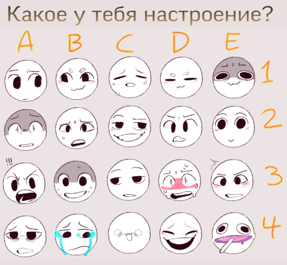 Эмоции для рисования