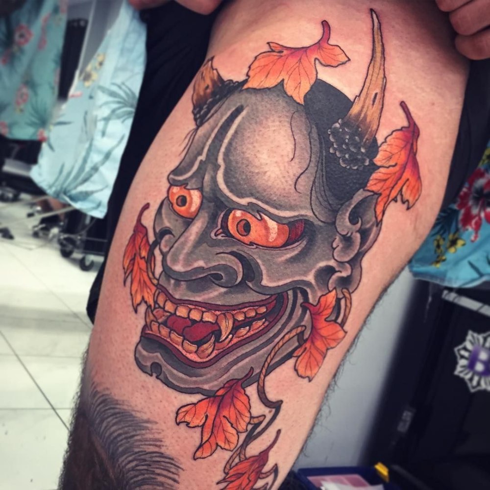 Hannya демон тату