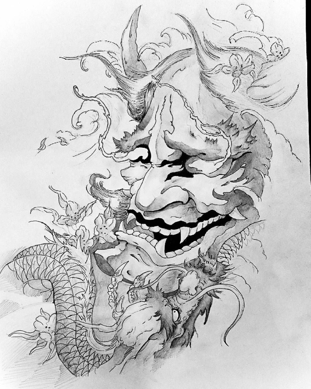 Маска Hannya демон