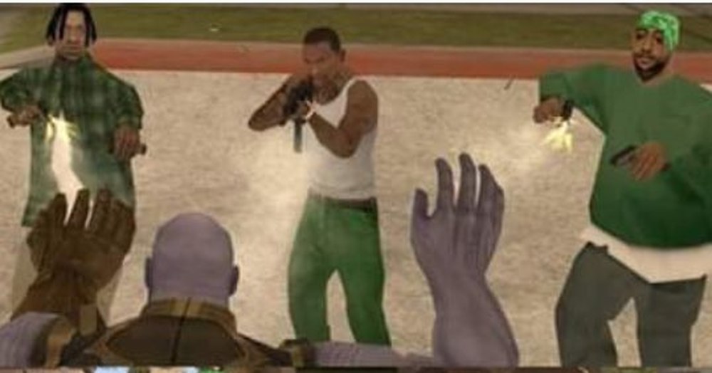 Распальцовка банды Grove Street