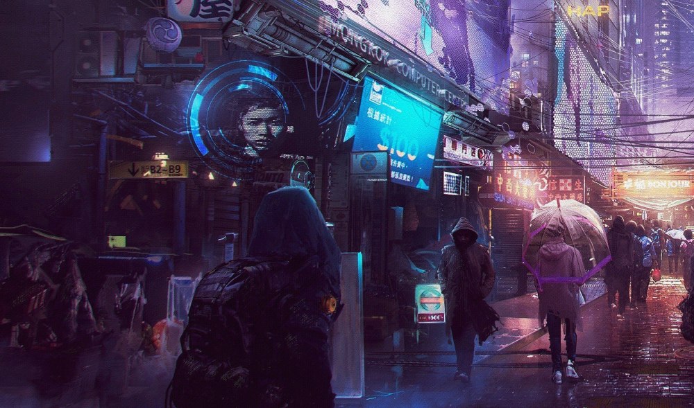 Cyberpunk 2077 Art город
