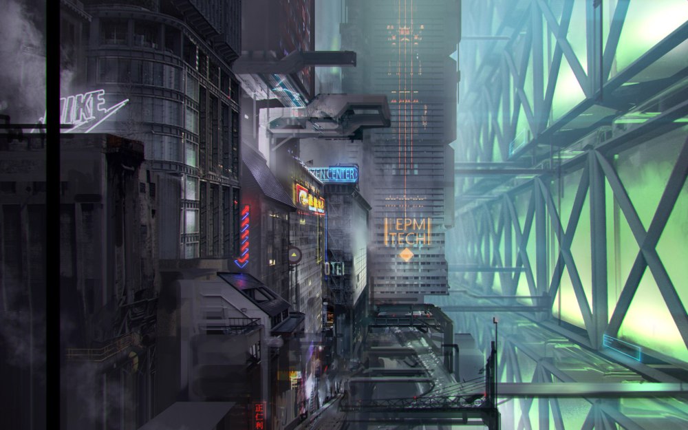 Cyberpunk 4к City