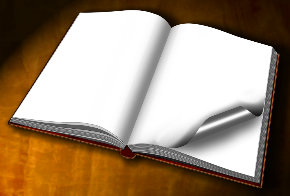 Пустая страница старой книги