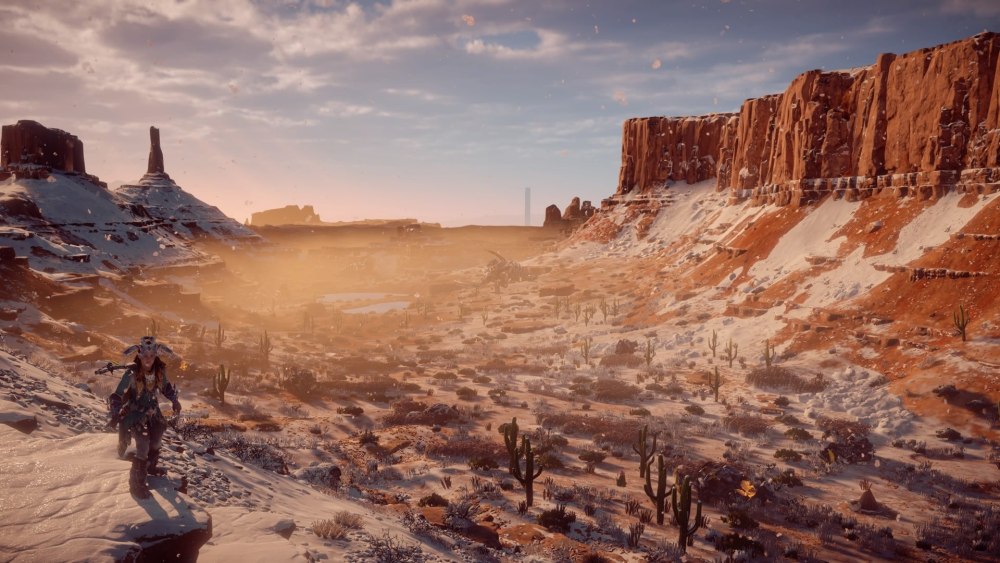 Horizon Zero Dawn город в пустыне
