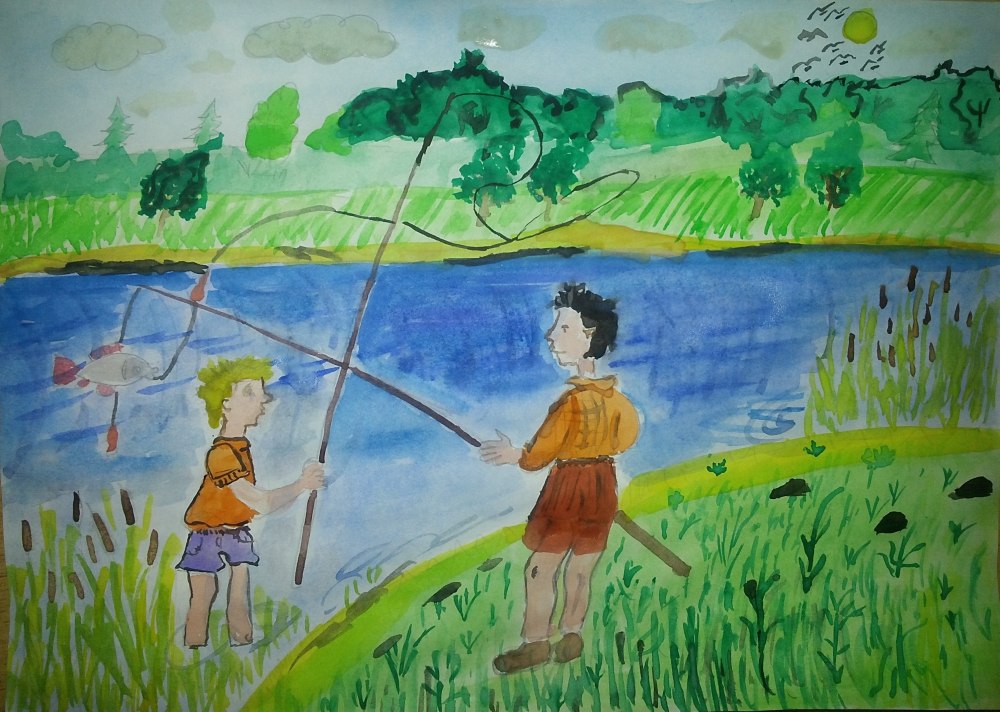 Летние каникулы рисунок