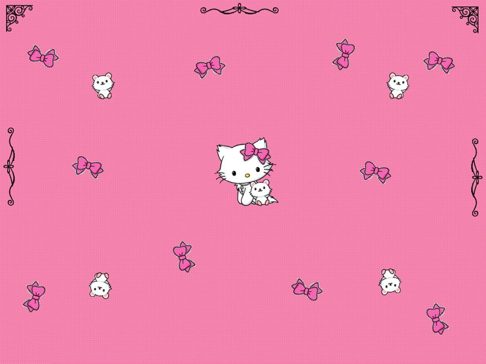 Kuromi hello Kitty обои