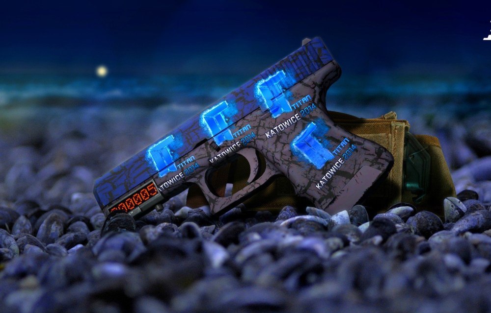 Glock-18 синий КС го