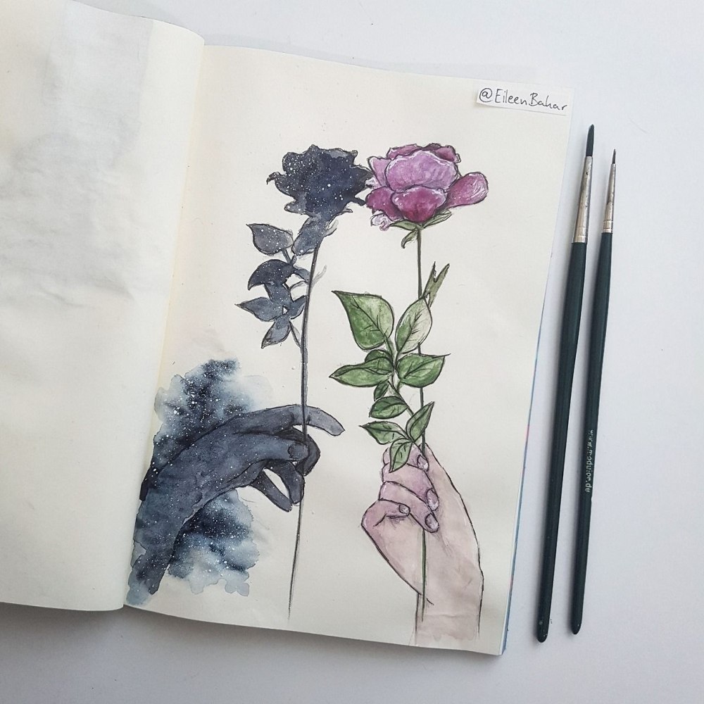 Рисунки на весь лист эстетика