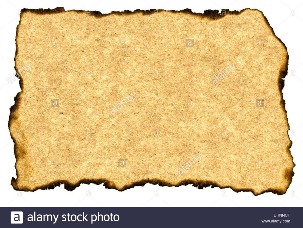 Обгорелый край бумаги