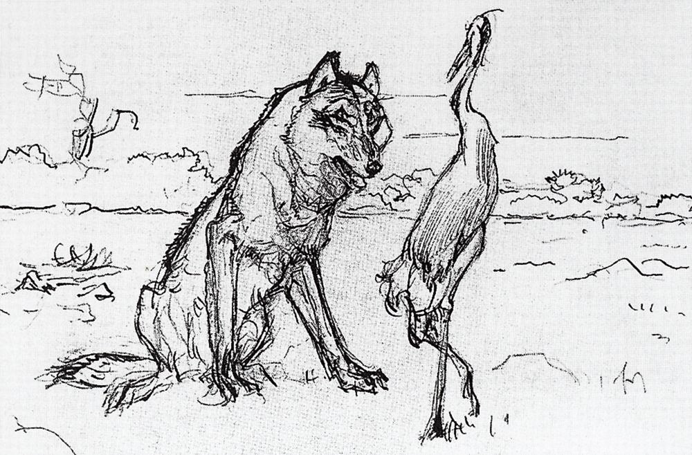 Рисунок к басне крылова