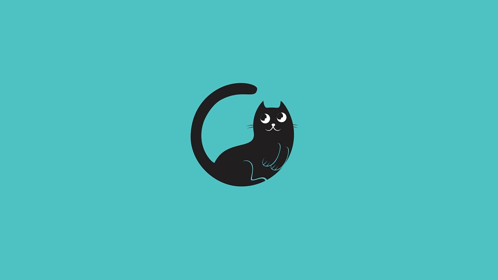 Неоновые кошки на рабочий стол