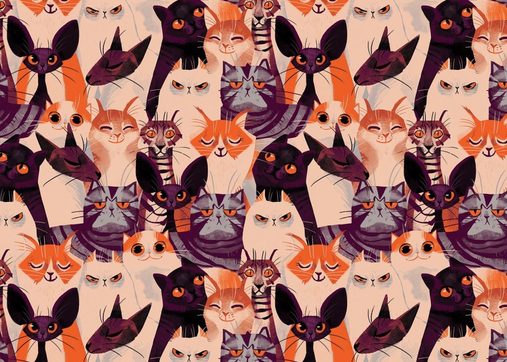 Кот Минимализм рисунок