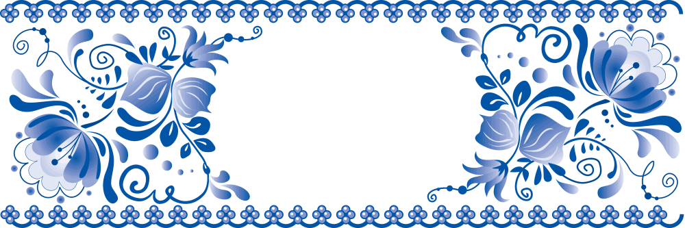 Рамка Гжель