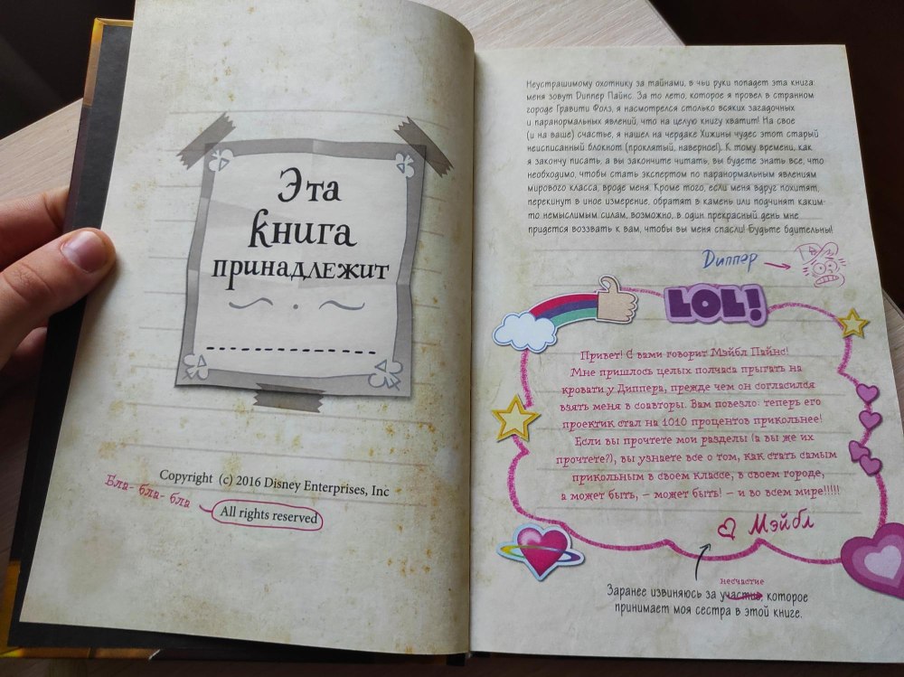 Книжка Гравити Фолз большое свинство