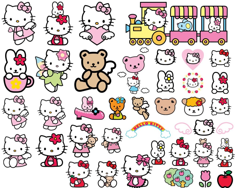 Как нарисовать одежду для hello Kitty много из бумаги красивой и легкой и